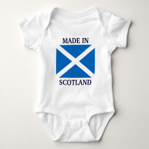 Tillverkade i Skottland anpassningsbar baby kläde T-shirt