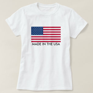 Tillverkade i USA med Flagga Tee Shirt