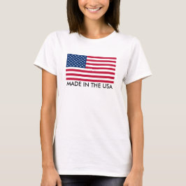 Tillverkade i USA med Flagga Tee Shirt