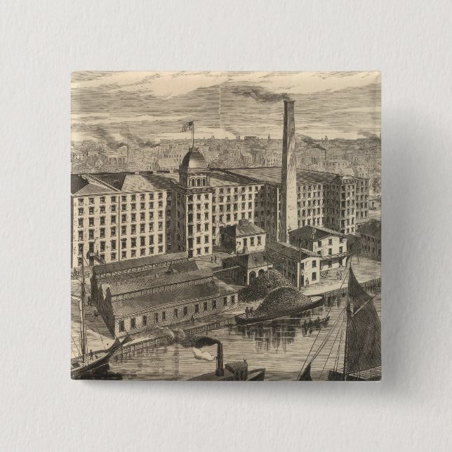 Tillverkare av Clark ONT Spool Cotton Knapp (Framsida)