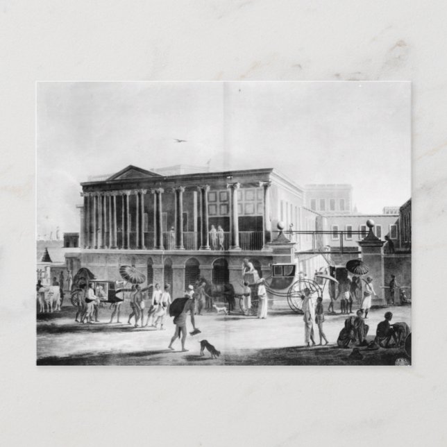 Tillverkare och Bazaar, Calcutta House Vykort (Framsida)