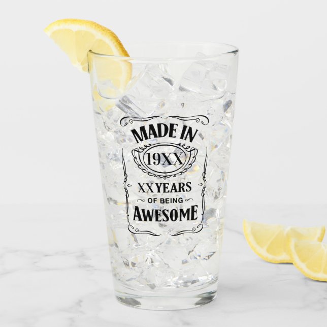 Tillverkat år XX år efter fantastisk anpassningsba Glaskopp (Framsida Ice)