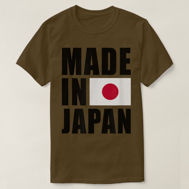 Tillverkat i japanskt japanskt Flagga Pride T Shirt (Design framsida)