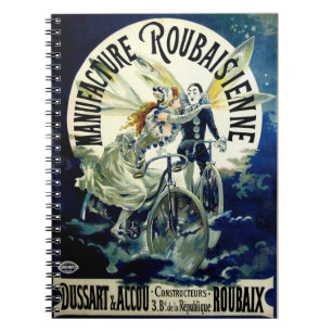 Tillverkning av Roubaisienne Bicycles Anteckningsbok Med Spiral