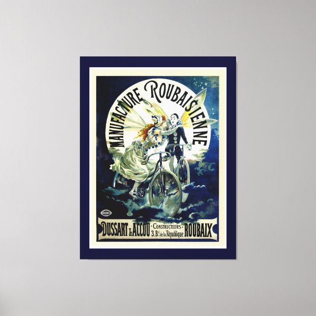 Tillverkning av Roubaisienne Bicycles Canvastryck (Framsida)