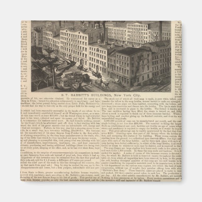 Tillverkning, lagerlokaler magnet (Framsidan)