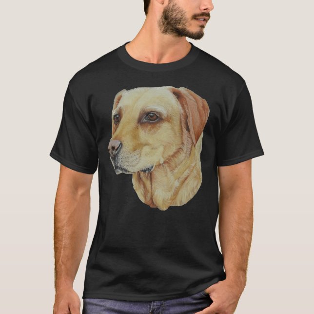 Tilly Gult Labrador T Shirt (Framsida)