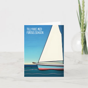 Tillykke med fødselsdagen, danska grattis på födel kort