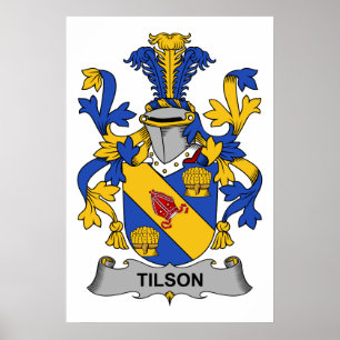 Tilson familjvapensköld poster