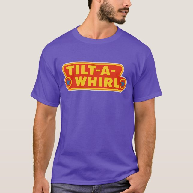 TILT-A-WHIRL Retro carnival-stil T Shirt (Framsida)