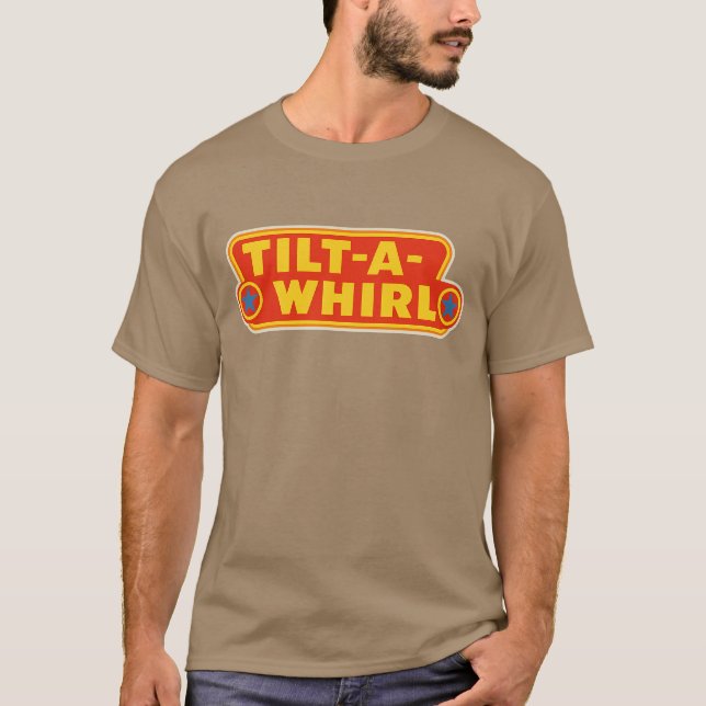 TILT-A-WHIRL Retro carnival-stil T Shirt (Framsida)