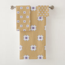 Tilt Lila Guld Blommigt-look Fractal Art Golden