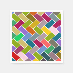 Tilt Mönster Colorful Mosaic Pappersservett