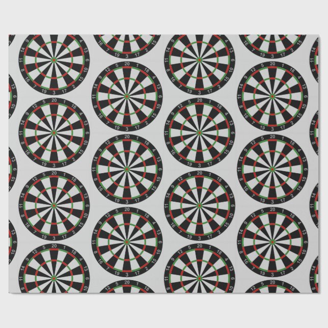 Tilt mörkt mål Mönster Presentpapper (Platt)