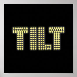 TILT Pinball Poster #7 Minimalistisk design