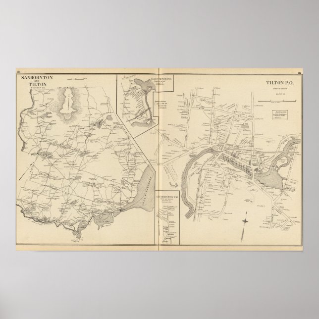 Tilton PO, Sanbornton, Tilton Poster (Framsidan)
