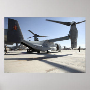 Tiltrotor flygplan 2 för fiskgjuse V-22 Poster
