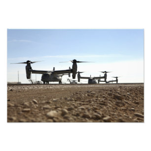Tiltrotor flygplan för fiskgjuse V-22 Fototryck