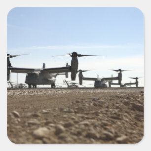 Tiltrotor flygplan för fiskgjuse V-22 Fyrkantigt Klistermärke