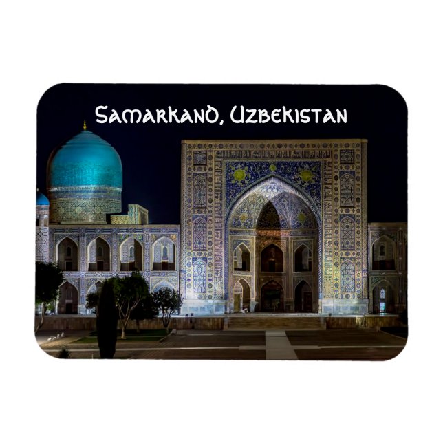 Tilya-Kori Madrasah i Registan square square - Sam Magnet (Horisontell)