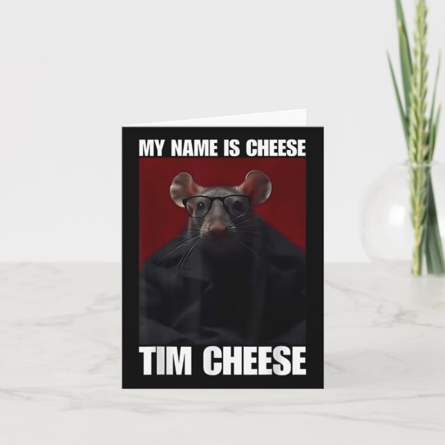 Tim Cheese - Brainrot Meme Kort (Framsida)