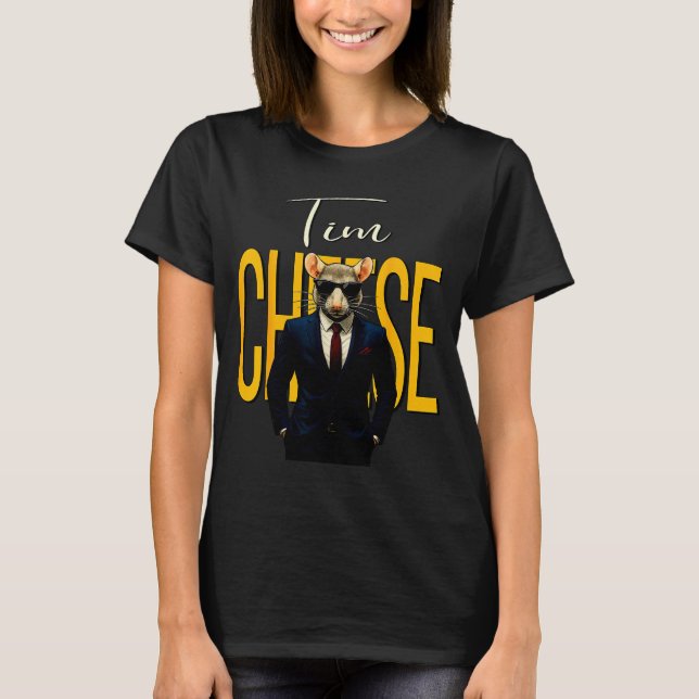 Tim Cheese - Funny Secret Agent Mouse Brainrot Kid T Shirt (Framsida)