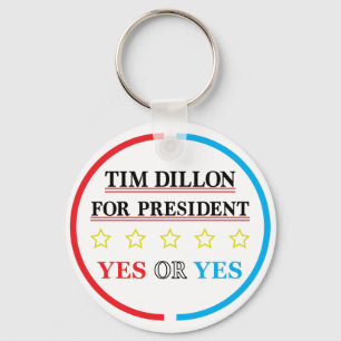 Tim Dillon från president Kampanj Merch Nyckelring