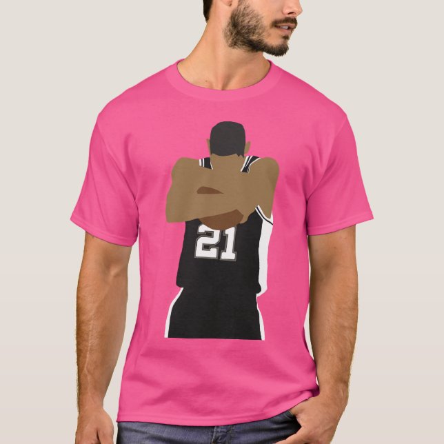 Tim Duncan Boll Hug T Shirt (Framsida)