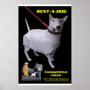 tim hunkins affisch för rentadog