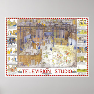 Tim Hunkins TV-studio poster