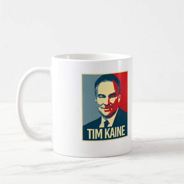 TIM KAINE - AFFISCH -- KAFFEMUGG (Vänster)