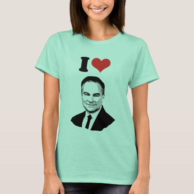 Tim Kaine - Bust - Tee Shirt (Framsida)
