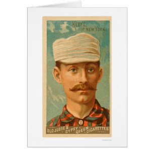 Tim Keefe baseballkort 1888 Hälsningskort