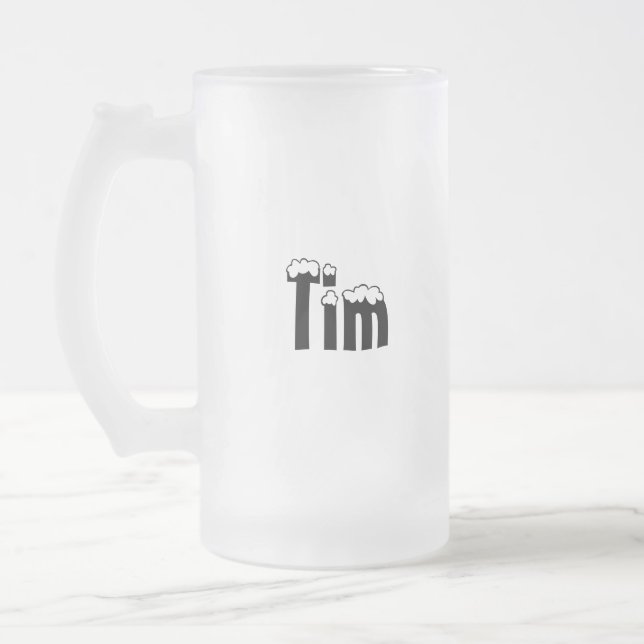 Tim-Namn Stil-Frostad mugg (Vänster)