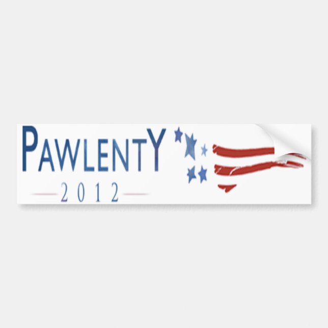 Tim Pawlenty 2012 T-PAW bildekal (Framsidan)