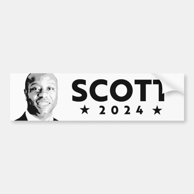 TIM SCOTT 2024 BUMPER STICKER BILDEKAL (Framsidan)