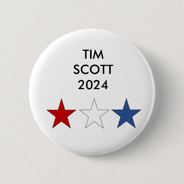 Tim Scott 2024 President Button Knapp (Framsida)