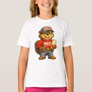 Tim the Beaver – Ghibli‑inspirerad maskot T Shirt