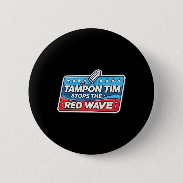 Tim Tim Walz Funny Policy Knapp (Framsida)