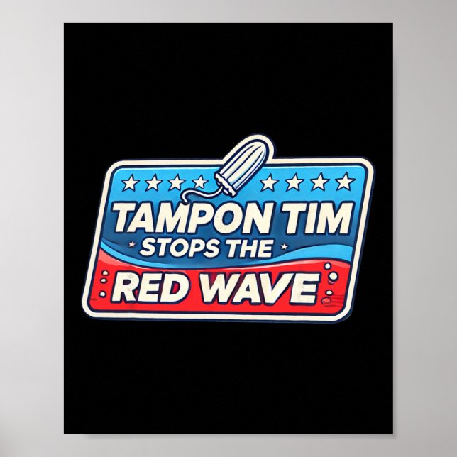 Tim Tim Walz Funny Policy Poster (Framsidan)