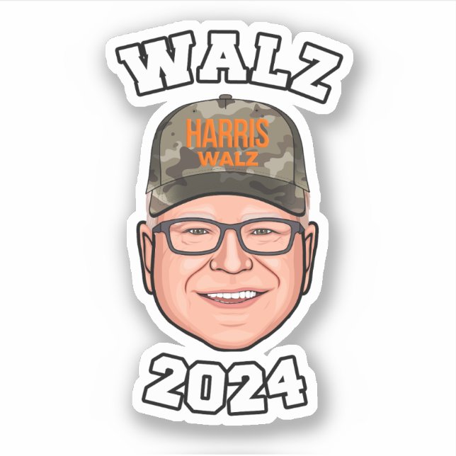 Tim Walz 2024 Klistermärken (Framsida)