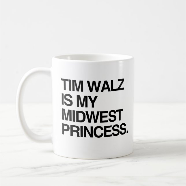 Tim Walz är min medelvästprinsessa Kaffemugg (Vänster)