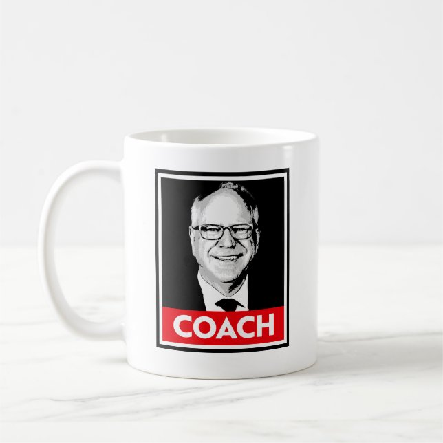 Tim Walz COACH Kaffemugg (Vänster)