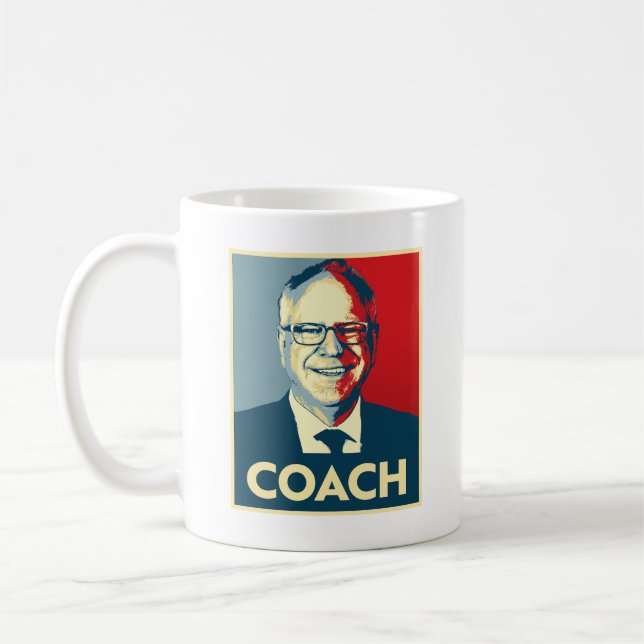 Tim Walz COACH Kaffemugg (Vänster)
