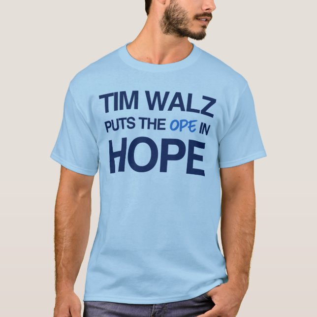 Tim Walz Fläkt Klubb T Shirt (Framsida)