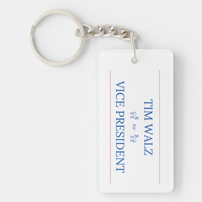 Tim Walz för Vice President Keychain (Framsidan)