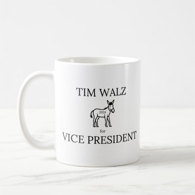 Tim Walz för Vice President Standard Mugg (Vänster)
