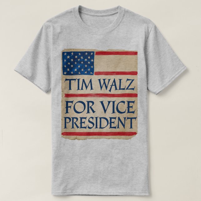 TIM WALZ för Vicens talman T Shirt (Design framsida)