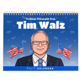 Tim Walz Kalender för politisk humor