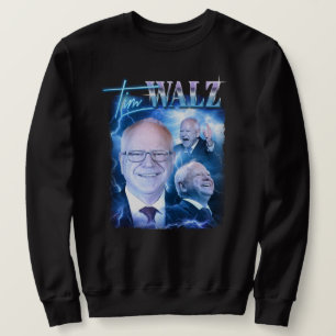 Tim Walz Retro 90s Lång Ärmad Tröja